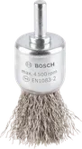Щетка Bosch PRO из нержавеющей стали с прямым хвостовиком для очистки.