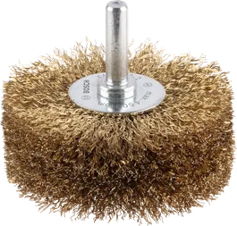 Проволочная щетка Bosch PRO Wood clean с латунным покрытием для дрелей.