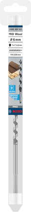 Сверло Bosch PRO Wood Auger Bit 6 мм для точного сверления древесины.