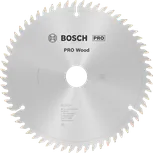 Пильный диск Bosch PRO Wood 216 мм для точной распиловки древесины.