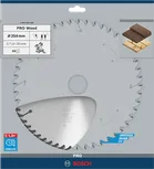 Пильный диск Bosch PRO для циркулярной пилы по дереву, диаметр 254 мм, материал T60.