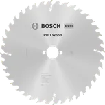 Пильный диск Bosch PRO для циркулярной пилы по дереву диаметром 254 мм обеспечивает чистый срез древесины.