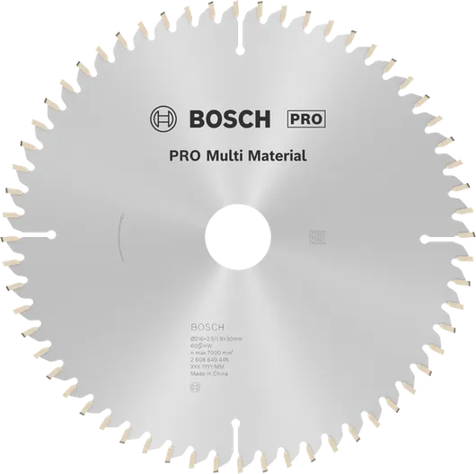 Пильный диск Bosch PRO Multi Material Circular Saw Blade T60.