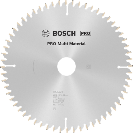 Пильный диск Bosch PRO Multi Material Circular Saw Blade T60.