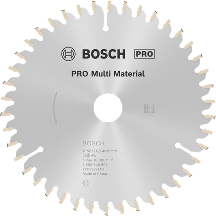 Пильный диск Bosch PRO Multi Material 150 мм.