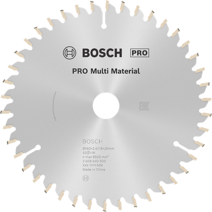 Пильный диск Bosch PRO Multi Material 160 мм.