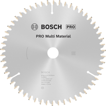 Пильный диск Bosch PRO Multi Material 190 мм.