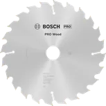 Пильный диск Bosch PRO Wood Circular Saw 230 мм T24 для распиловки древесины.