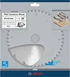 Пильный диск для циркулярной пилы Bosch PRO Construct по дереву, 210 мм.