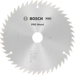 Пильный диск Bosch PRO Wood диаметром 216 мм для точной распиловки древесины.