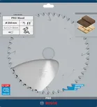 Пильный диск Bosch PRO для циркулярной пилы по дереву, 250 мм, тип T40, для точной распиловки древесины.