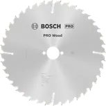Пильный диск Bosch PRO для циркулярной пилы по дереву диаметром 250 мм для точной распиловки древесины.