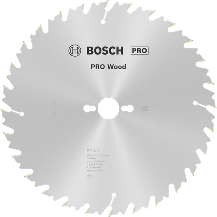 Пильный диск Bosch PRO Wood 300 мм для циркулярной пилы по дереву.