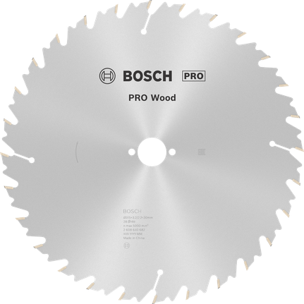 Пильный диск Bosch PRO Wood диаметром 315 мм для точной распиловки древесины.