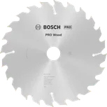 Пильный диск Bosch PRO для циркулярной пилы по дереву 235 мм, тип T24, для точной распиловки древесины.