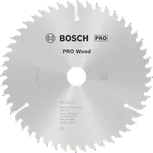 Пильный диск Bosch PRO для циркулярной пилы по дереву, 160 мм, тип T48, для точной распиловки древесины.