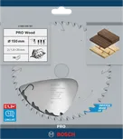 Пильный диск Bosch PRO Wood 150 мм для чистых распилов древесины.