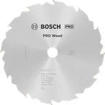 Пильный диск Bosch PRO для циркулярной пилы по дереву, 160 мм, тип T12, для чистой распиловки древесины.