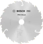 Пильный диск Bosch PRO для циркулярной пилы по дереву диаметром 160 мм обеспечивает чистый срез древесины.