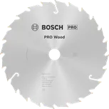 Пильный диск Bosch PRO Wood Circular Saw 190 мм T24 для распиловки древесины.