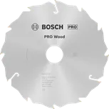 Пильный диск Bosch PRO для циркулярной пилы по дереву диаметром 190 мм обеспечивает чистый срез древесины.