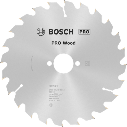 Пильный диск Bosch PRO Wood 190 мм T24.