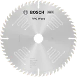 Пильный диск Bosch PRO Wood T60 для чистой распиловки древесины.