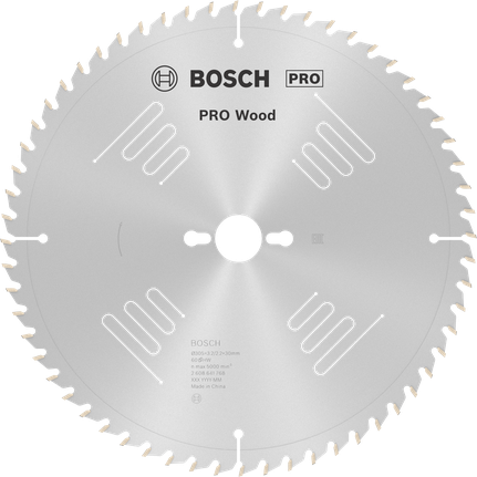Пильный диск Bosch PRO Wood Circular Saw 305 мм T60 для точной распиловки древесины.
