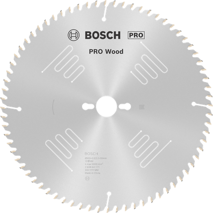 Пильный диск Bosch PRO Wood 305 мм для тонкой распиловки древесины.