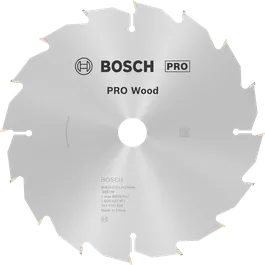 Пильный диск Bosch PRO Wood 184 мм для циркулярной пилы, предназначенный для деревообработки.