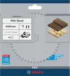 Пильный диск Bosch PRO Wood 85 мм для чистых распилов древесины.
