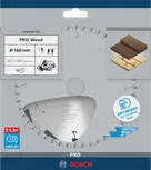 Пильный диск для аккумуляторной циркулярной пилы Bosch PRO Wood 160 мм T12.