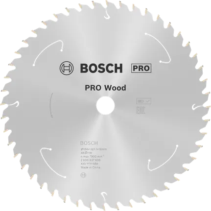 Пильное полотно Bosch PRO Wood для беспроводной циркулярной пилы T48.