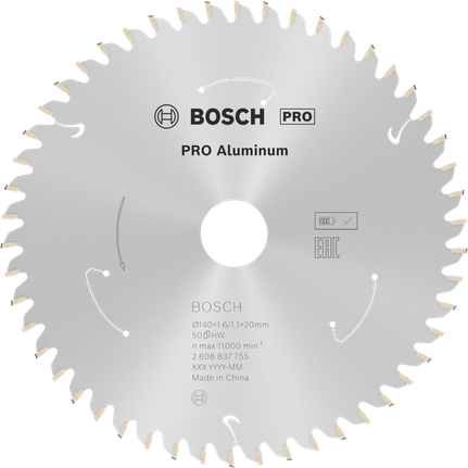 Пильный диск Bosch PRO из алюминия для аккумуляторной циркулярной пилы, 140 мм.