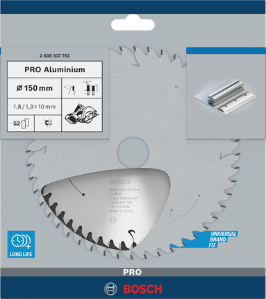 Пильный диск Bosch PRO из алюминия для беспроводной циркулярной пилы, 150 мм.