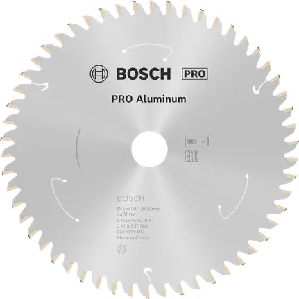 Пильный диск Bosch PRO из алюминия для беспроводной циркулярной пилы, 165 мм.