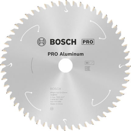 Пильный диск Bosch PRO из алюминия для беспроводной циркулярной пилы, 184 мм.