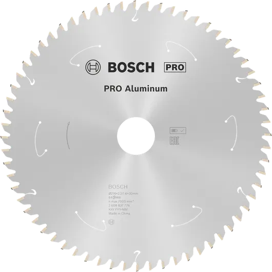 Пильный диск Bosch PRO из алюминия для аккумуляторной циркулярной пилы, 216 мм.