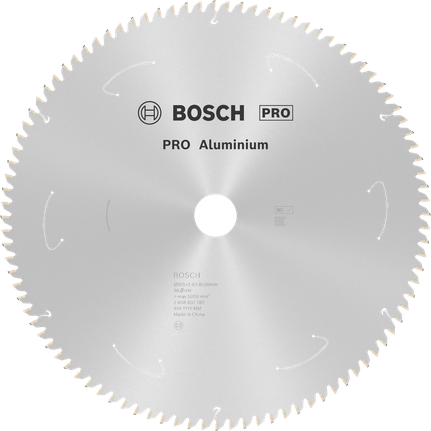 Пильный диск Bosch PRO из алюминия для аккумуляторной циркулярной пилы, 305 мм.