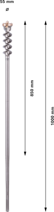 Сверло Bosch PRO SDS max-9 Break Through 55 мм.