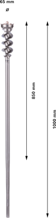 Сверло Bosch PRO SDS max-9 Break Through, диаметр 65 мм.