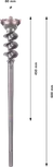 Сверло Bosch PRO SDS max-9 Break Through диаметром 80 мм.