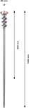 Сверло Bosch PRO SDS max-9 Break Through диаметром 80 мм.
