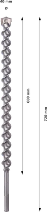 Сверло Bosch PRO SDS-max-7 40x600x720 мм.