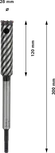 Сверло Bosch PRO SDS plus для резки арматуры, 28x120x300 мм.