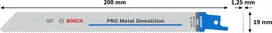 Биметаллический отвал Bosch PRO Metal Demolition S1025VF, 200 мм.