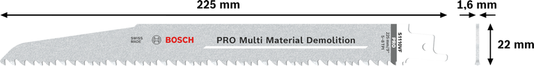 Отвал Bosch PRO Multi Material Demolition S1110VF, 225 мм.