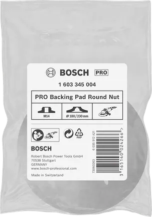 Опорная тарелка Bosch PRO с круглой гайкой 180/230 мм.