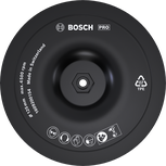 Опорная подушка Bosch PRO 125 мм с поверхностью на липучке.