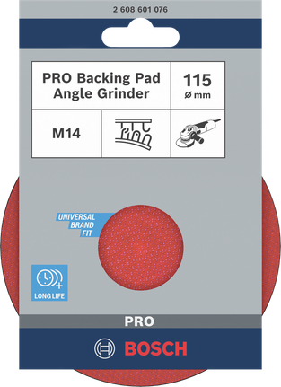 Опорная пластина Bosch PRO 115 мм M14 для угловой шлифовальной машины.